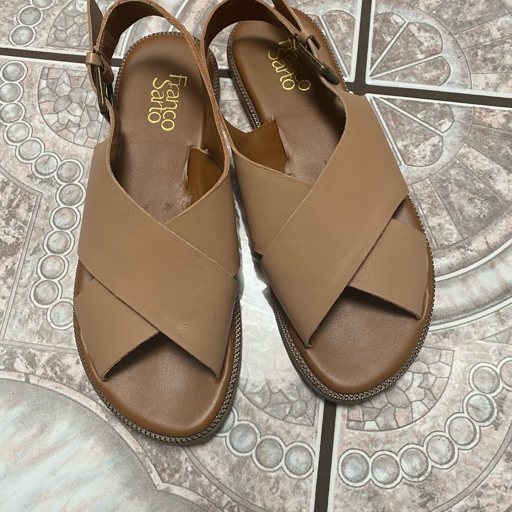 Franco Sarto Tan Sandals Size 9